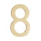 Architectural Mailboxes Brass 5 inch Floating House Number Polished Brass 8 3585PB-8 - alternate 2